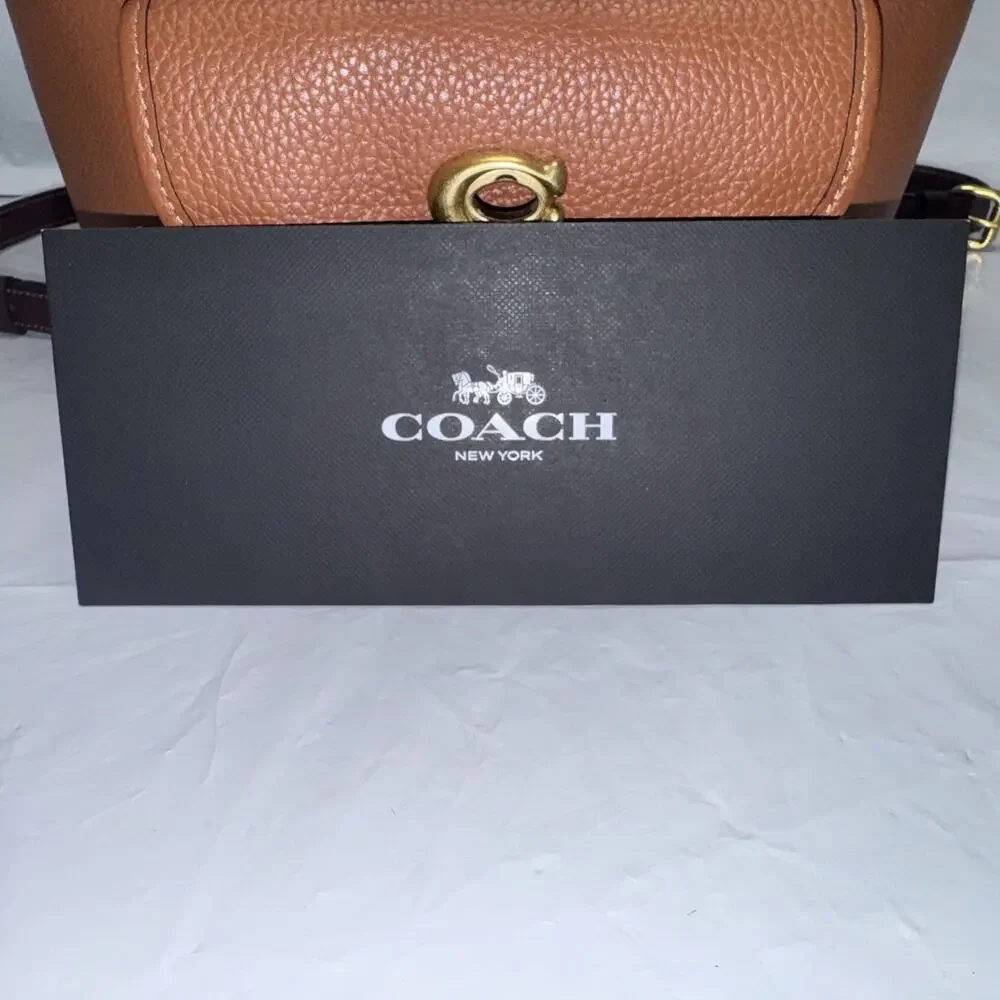 Coach Reloved CS757 B4MBV Riya Backpack In Colorblock Brown Leather - Picture 14 of 16